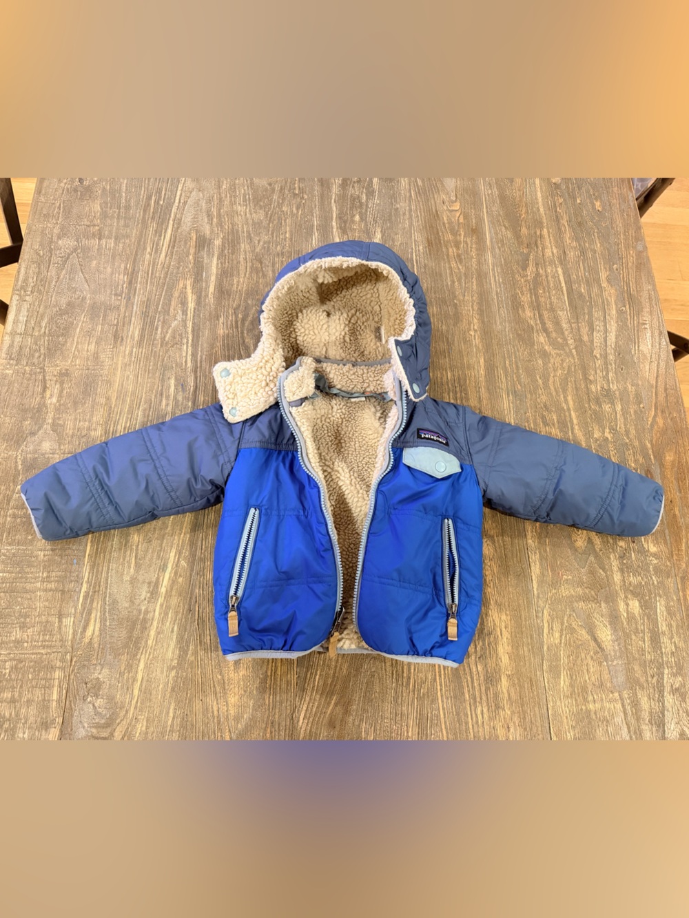 Patagonia Cream Sherpa-Lined Jacket